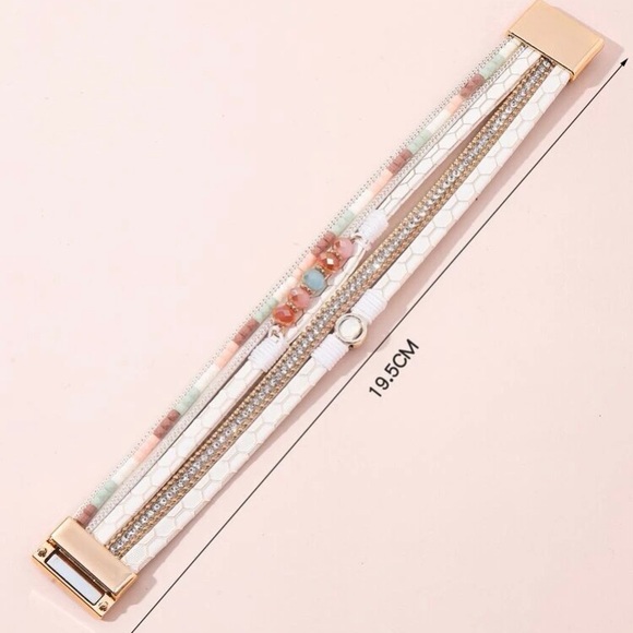 LAST ONE: Beautiful women’s rhinestone and bead cute bracelet - Picture 3 of 4